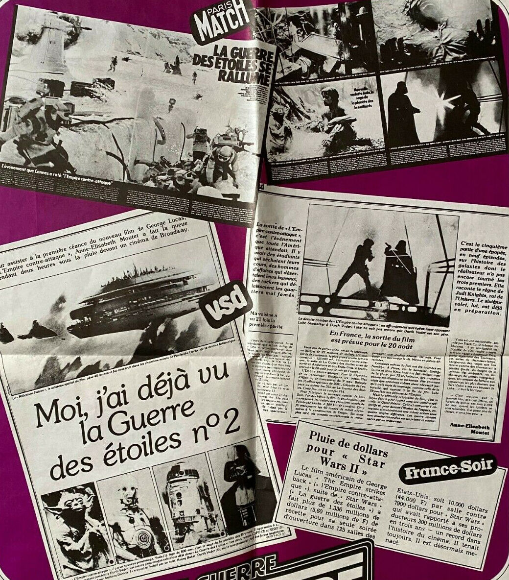 Original movie poster "The Empire Strikes Back" Star Wars 60x80cm 1980
