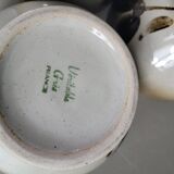 Trio of vintage stoneware bowls