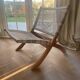 Chaise longue / fauteuil / monoplace rétro en rotin