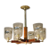 Chandelier 1940 at 6 bras de lumière