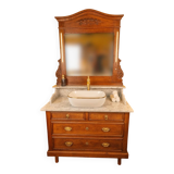 Vanity unit converted into a washbasin unit.