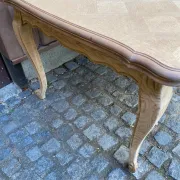 Louis XV dining table stripped in solid oak Versailles parquet 245cm