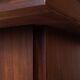 Vintage 60's wooden table with container  italian design