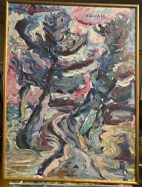 Oil on canvas signed C. Douard, 1969