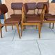 Set of 6 vintage Scandinavian dining chairs from the 1970s.