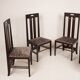 Chaises Ingram Low en bois de frêne au style de Glasgow de Charles Rennie Mackintosh pour Cass