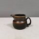 Very nice cream jug in hare fur glaze, Danish and from the 1970-80s.