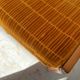 Set of 5 scandinavian chairs vintage teak and orange 70s