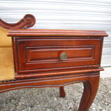 Vintage telephone furniture bench and tablet with 1 drawer