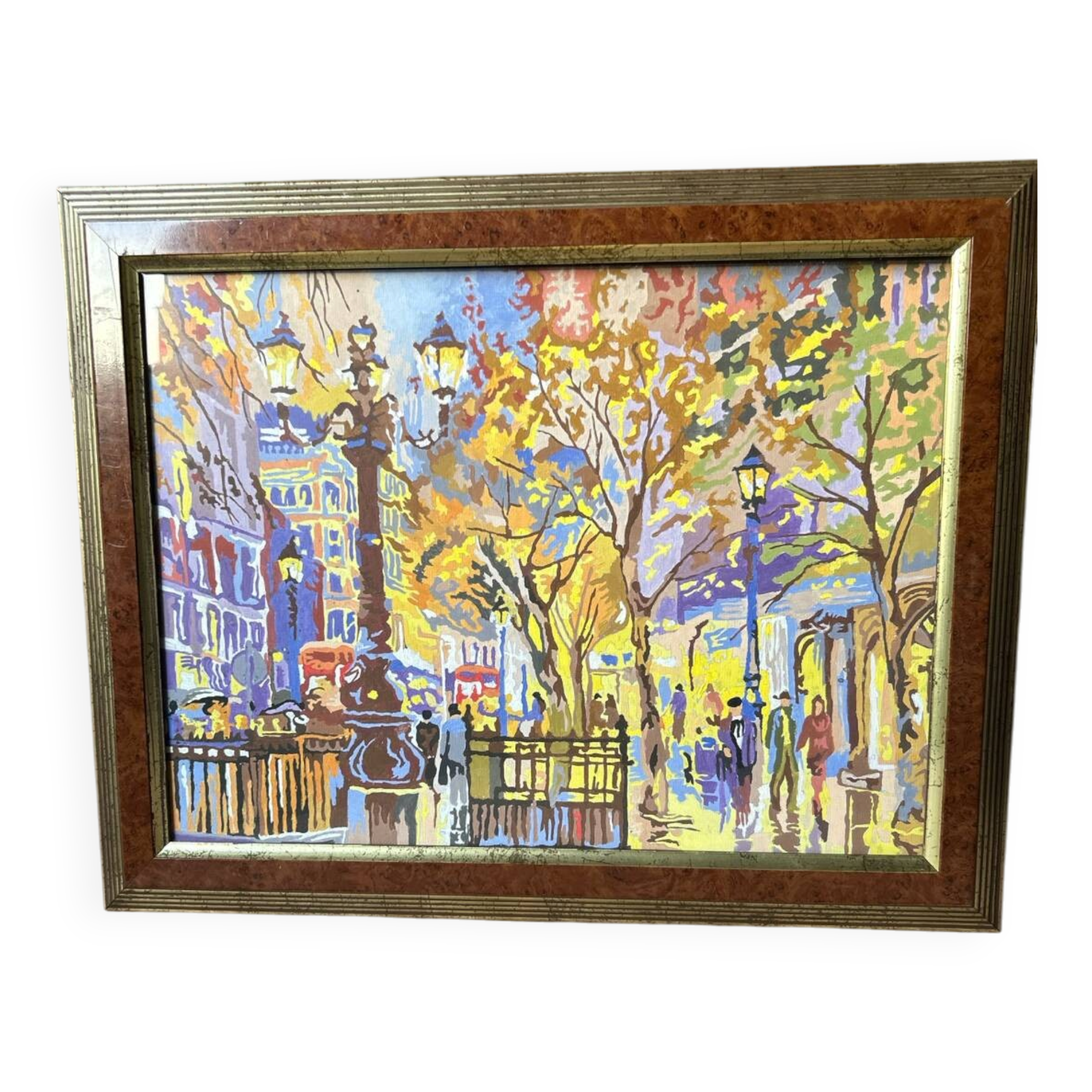 Vintage painting of Paris's grand avenues.