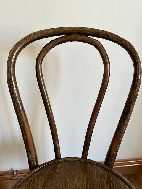 Pair of Thonet style bistro chairs
