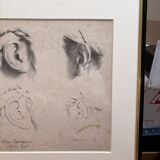 Print Engraving Elementary Course Female Ear Delarue Lemercier