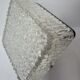 Holophane brand square wall light in moulded thick glass