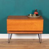 Table de lampe d'appoint console Tapley rétro en teck des années 1960 avec tiroir