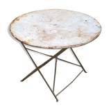 Old foldable garden table