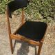 Chaise scandinave des années 60 en palissandre massif 