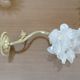 Art Deco wall lamp in bronze and tulip in the shape of pink 30s 40s