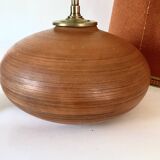 Terracotta lamp, 2M fabric cable, jute lampshade