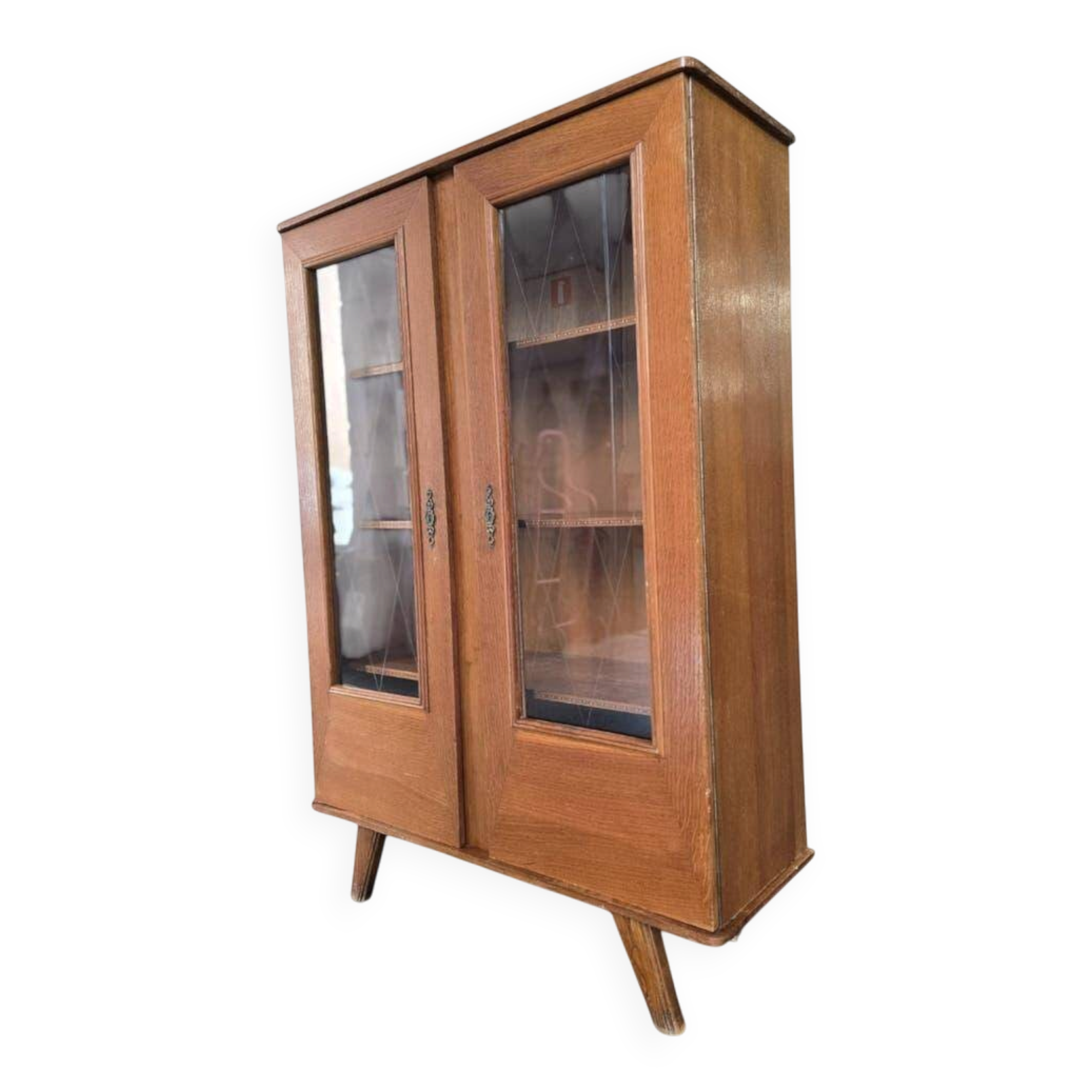 Vintage wooden display cabinet/shelf/wardrobe