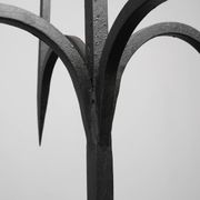 Candelabre en fer forgé néo-gothique, France, 19e siècle