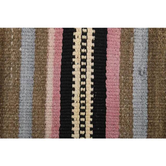 Vintage Turkish Oushak Handmade Wool Cotton Beige Runner Rug 62x284