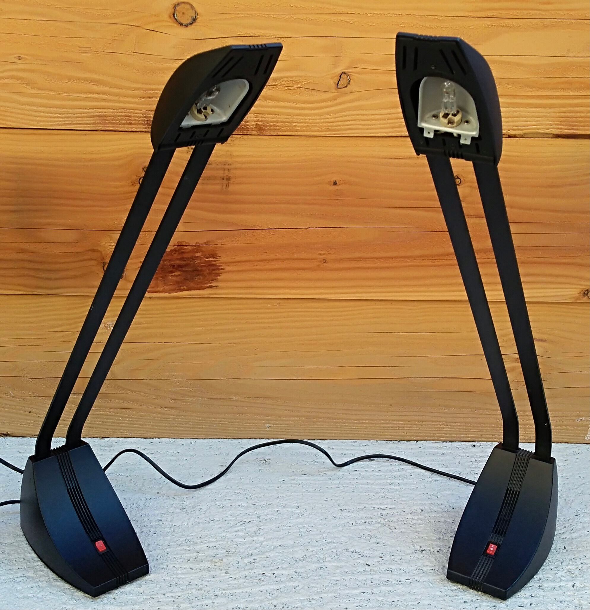 Pair of lamps zonca model voghera mizar design guiseppe linardi 80s