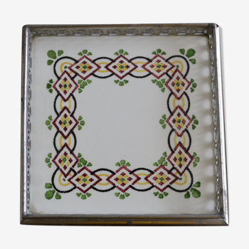 Numbered art deco table mat