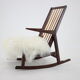 Chaise berçante des années 1960 par Uluv , Tchécoslovaquie