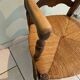 Fauteuil campagnard paillé