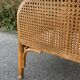 Paire de fauteuils en rotin et cannage