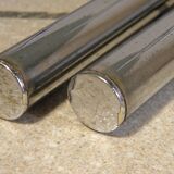 Two glass and chrome nesting tables 1970