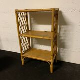 Rattan bookcase shelf
