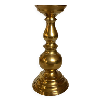 Large brass candlestick