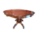 Antique mahogany table with a scalloped top and a sculpted central leg.