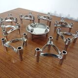 Candleholders by Ceasar Stoffi & Fritz Nagel for BMF, 1960s, Set of 9