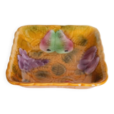 Fruit dish in slip, Sarreguemines earthenware