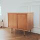 Vinyl cabinet / Renovated low modernist sideboard, 1960s-70s