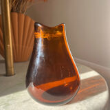 C. Morin, Dieulefit. Vase en verre signé