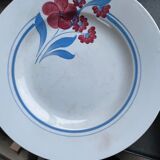 6 flat plates porcelain from Gien