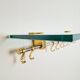 Brass and Glass R14G Wall-Mounted Coat Rack from Peter Ghyczy, 1980s