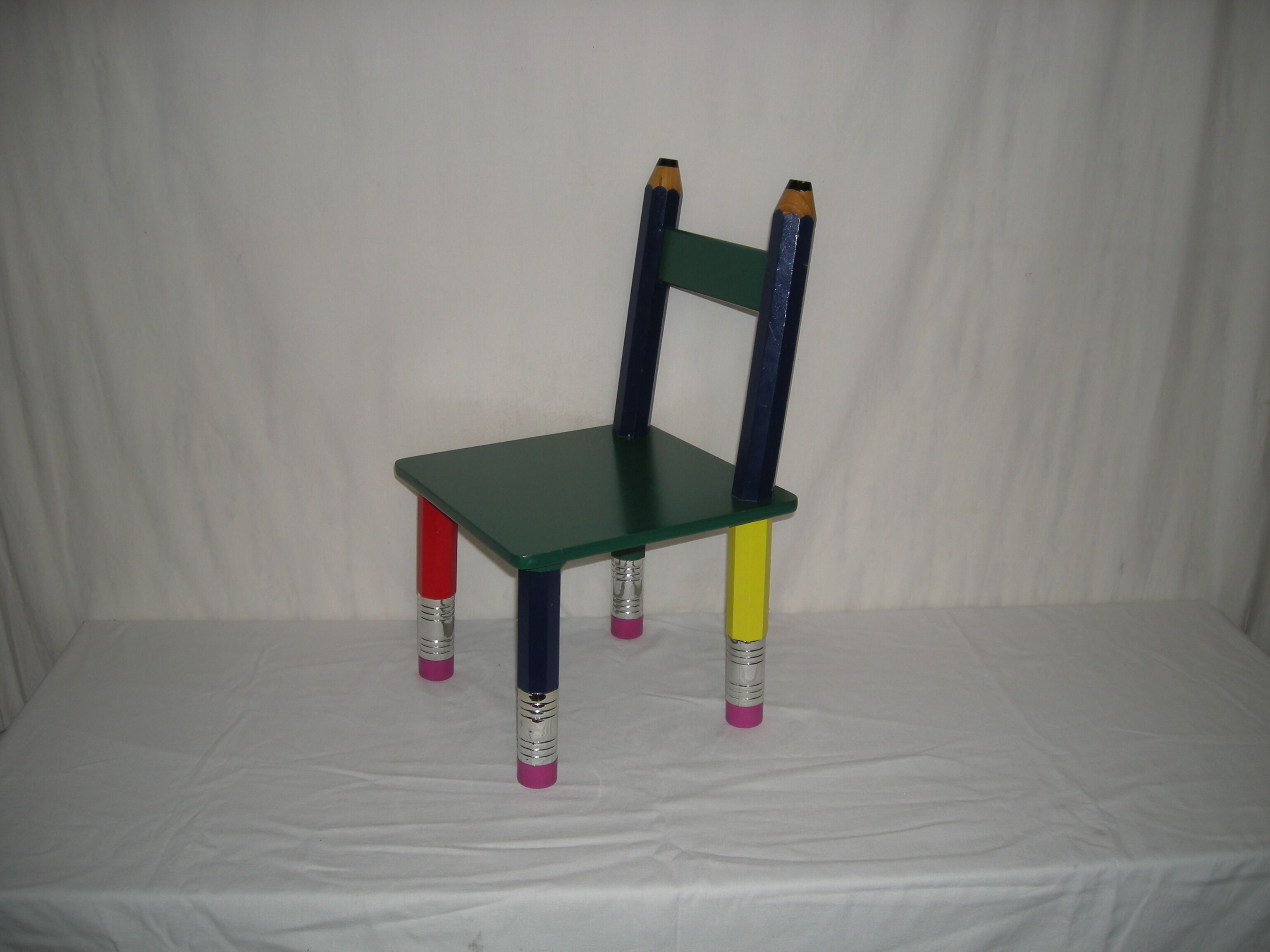 Children's pencil chair from the 80s