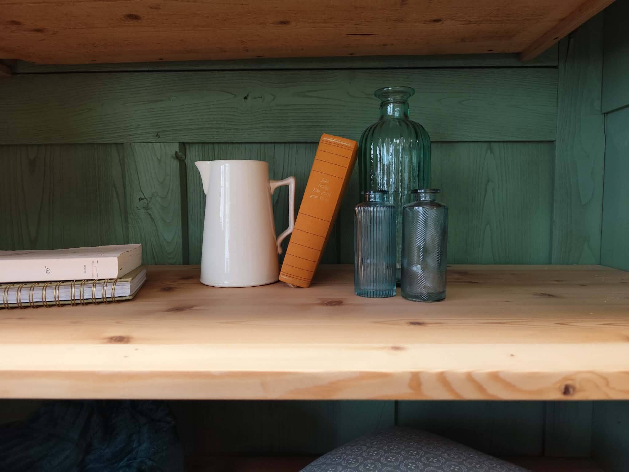 Library in solid cherry wood
