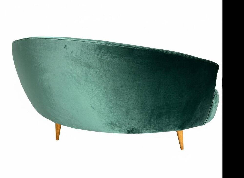 Mid-Century Curved Sofa in the style of Federico Munari, Italy, 1950s