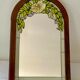 Miroir décors style vitraux 55x35cm