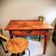 Restored wooden desk