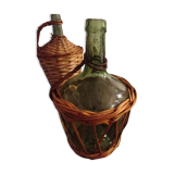 Vintage glass demijohn