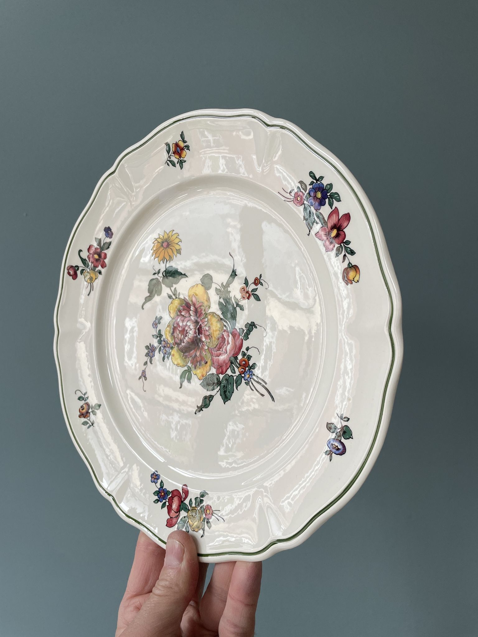 Set of 7 flat plates villeroy and boch vieux strasbourg