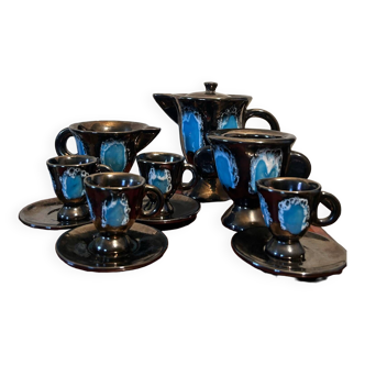 Vallauris ceramic tea service from the 1950s
