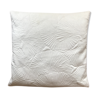 Coussin blanc Ginkgo