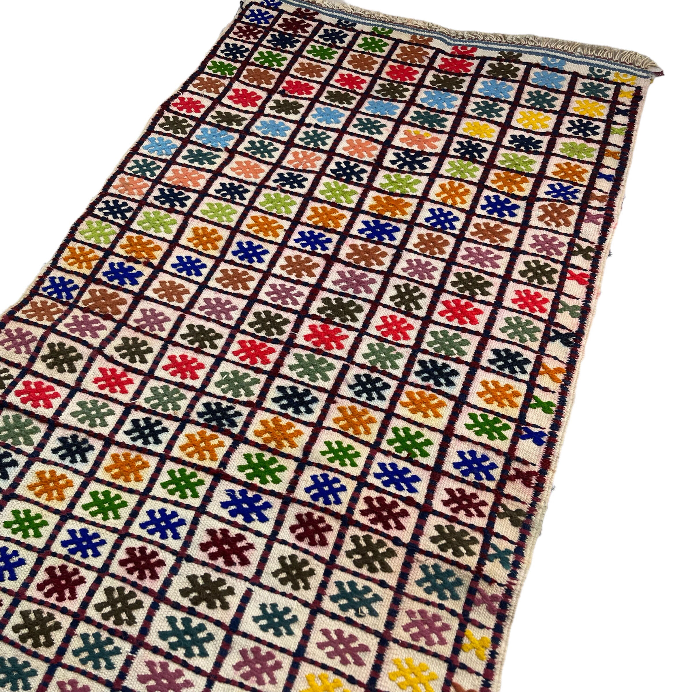 Vintage turkish kilim runner, 137 x 58 cm
